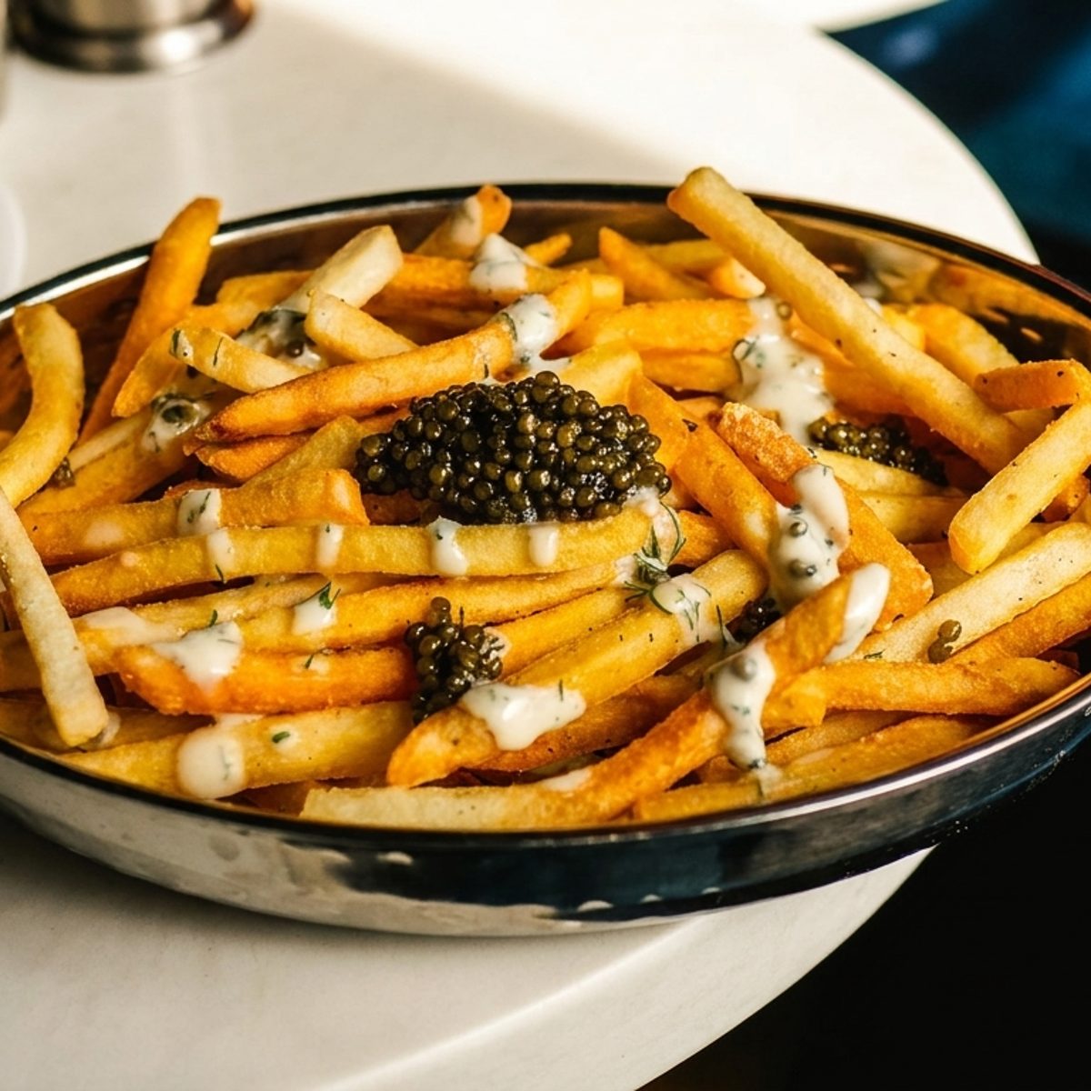 Disco fries and caviar